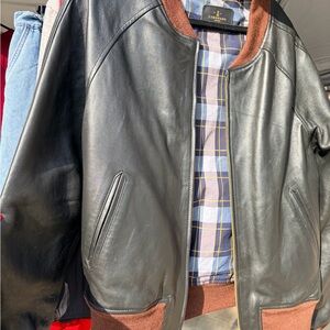 Coronado Dark brown and Brown Varsity Jacket